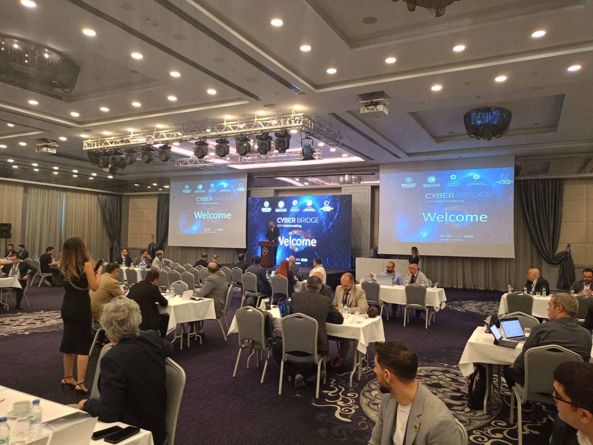 Participants at the Cyber Bridge B2B matchmaking program